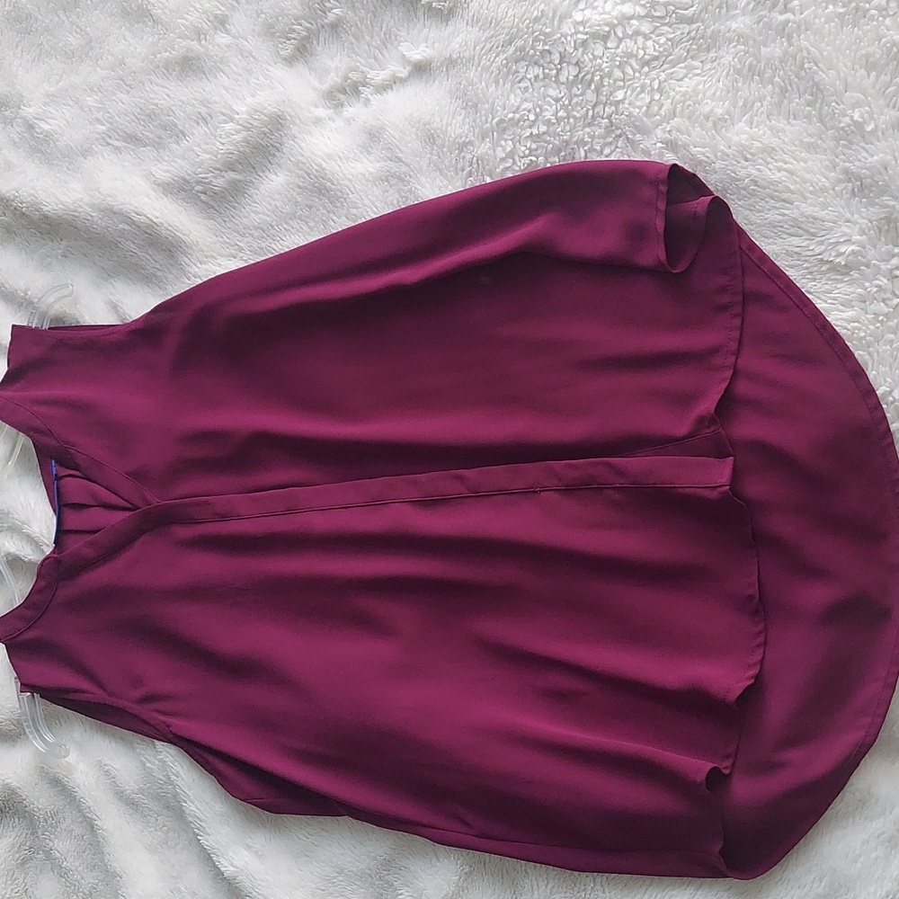 Maroon blouse tank